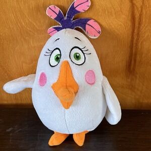 Angry Birds Movie Matilda  White&Purple 8" Plush  2017 Toy Factory Angry Bird